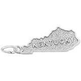 14K White Gold Kentucky Charm by Rembrandt Charms