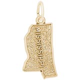 10K Gold Mississippi Charm by Rembrandt Charms