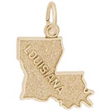 Gold Plated Louisiana Charm by Rembrandt Charms