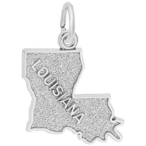 14K White Gold Louisiana Charm by Rembrandt Charms