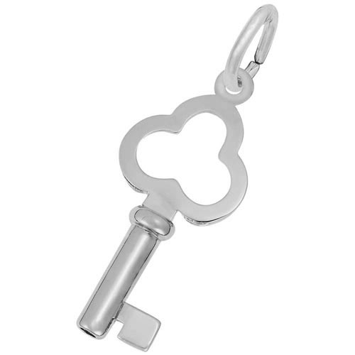 Sterling Silver Large Scallop Key Charm by Rembrandt Charms