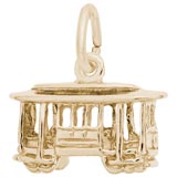 10K Gold Cable Car Trolley Charm by Rembrandt Charms