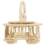 14K Gold Cable Car Trolley Charm by Rembrandt Charms