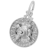 14K White Gold Roulette Wheel Charm by Rembrandt Charms