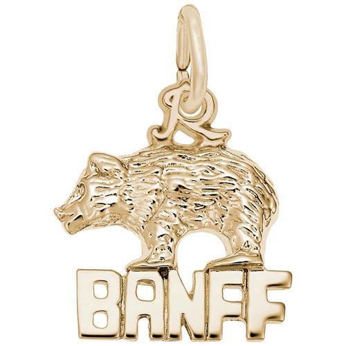 14K Gold Banff Bear Charm by Rembrandt Charms