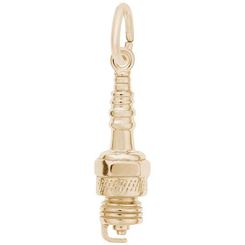 10K Gold Spark Plug Charm by Rembrandt Charms 10K Gold Spark Plug Charm by Rembrandt Charms