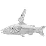 14K White Gold Snook Fish Charm by Rembrandt Charms