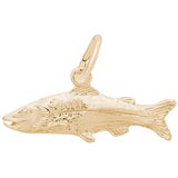 Gold Plate Snook Fish Charm by Rembrandt Charms