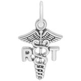 14k White Gold Radiologist Technician Charm by Rembrandt Charms