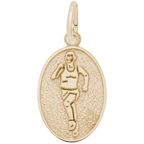 14K Gold Runner Charm by Rembrandt Charms
