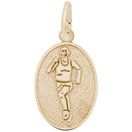 Gold Plated Runner Charm by Rembrandt Charms Gold Plated Runner Charm by Rembrandt Charms