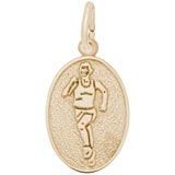 14K Gold Runner Charm by Rembrandt Charms