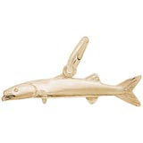 Gold Plate Barracuda Charm by Rembrandt Charms