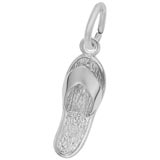 14K White Gold Sandal Charm by Rembrandt Charms