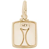 14K Gold Scale Charm by Rembrandt Charms