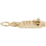 Gold Plated Aircraft Carrier Charm by Rembrandt Charms