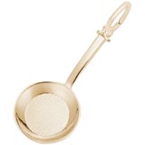 Gold Plate Frying Pan Charm by Rembrandt Charms