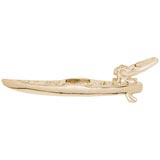 Gold Plate Kayak Charm by Rembrandt Charms