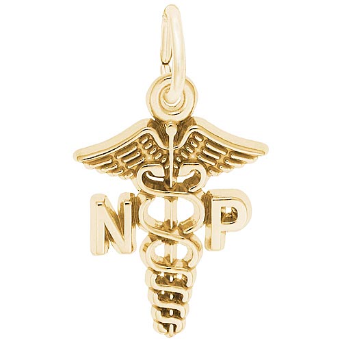 14K Gold Nurse Practitioner Charm by Rembrandt Charms 14K Gold Nurse Practitioner Charm by Rembrandt Charms