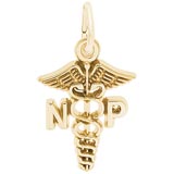 14K Gold Nurse Practitioner Charm by Rembrandt Charms