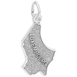 14K White Gold Luxembourg Charm by Rembrandt Charms