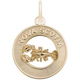 Gold Plated Nova Scotia Charm by Rembrandt Charms