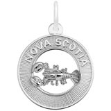 14K White Gold Nova Scotia Charm by Rembrandt Charms