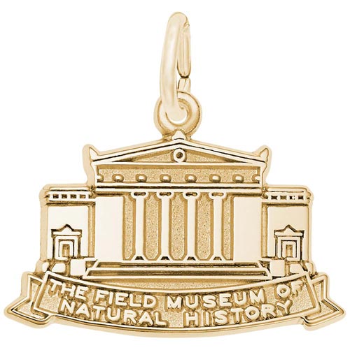 Gold Plated Field Museum Charm by Rembrandt Charms Gold Plated Field Museum Charm by Rembrandt Charms
