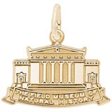 10K Gold Field Museum Charm by Rembrandt Charms