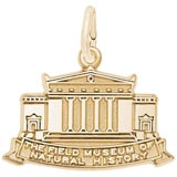 Gold Plated Field Museum Charm by Rembrandt Charms