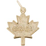 Gold Plated Canada Maple Leaf by Rembrandt Charms
