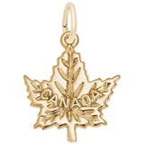 Gold Plate Canada Maple Leaf Charm by Rembrandt Charms