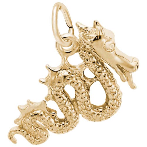 14K Gold Serpent Dragon Charm by Rembrandt Charms