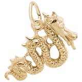 10K Gold Serpent Dragon Charm by Rembrandt Charms