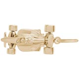 Gold Plated Formula One Race Car Charm by Rembrandt Charms