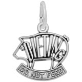 Sterling Silver Dieting Pig Charm by Rembrandt Charms