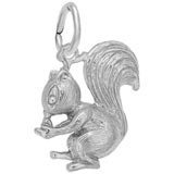 14K White Gold Squirrel Charm by Rembrandt Charms