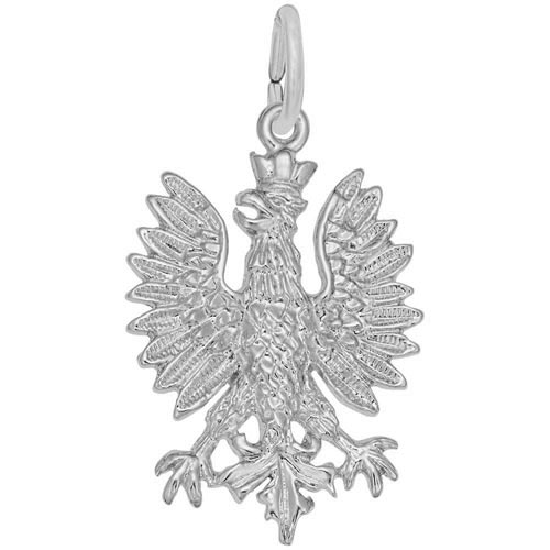 14k White Gold Phoenix Bird Charm by Rembrandt Charms 14k White Gold Phoenix Bird Charm by Rembrandt Charms
