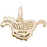 Rembrandt Zebra Charm, 14K Yellow Gold
