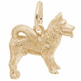 14K Gold Akita Charm by Rembrandt Charms