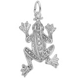 14K White Gold Frog Charm by Rembrandt Charms