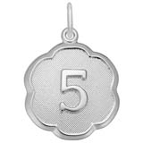 Sterling Silver 5 Scalloped Disc Charm