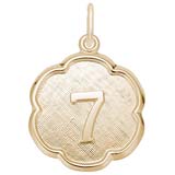 Gold Plate 7 Scalloped Disc Charm