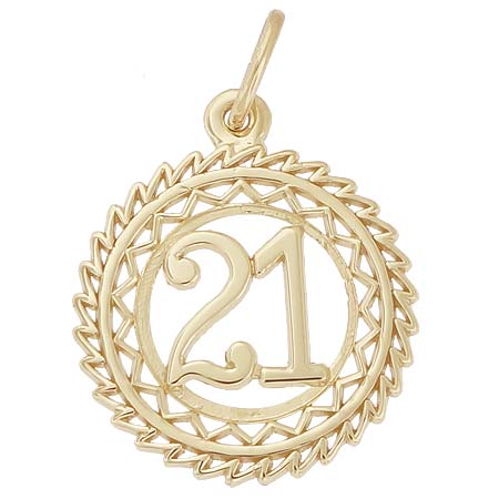 Gold Plate Victory Number Charm 0-99 by Rembrandt Charms Gold Plate Victory Number Charm 0-99 by Rembrandt Charms