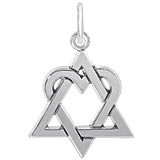 Adoption Symbol Charm in Sterling Silver