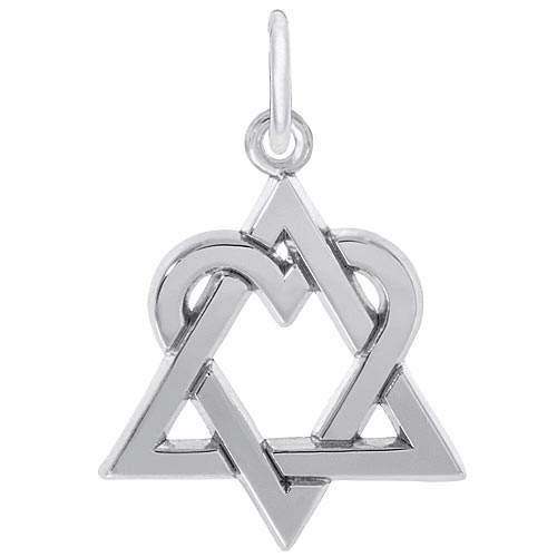 14k White Gold Adoption Symbol Charm 14k White Gold Adoption Symbol Charm