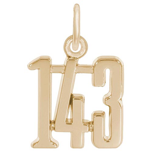 Rembrandt I Love You Charm in 10k Gold