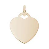 10k Gold Medium Classic Heart Charm by Rembrandt Charms