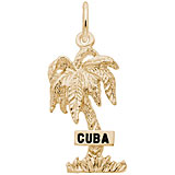 14K Gold Cuba Palm Tree