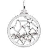 Sterling Silver Whiteface Mountain Charm by Rembrandt Charms